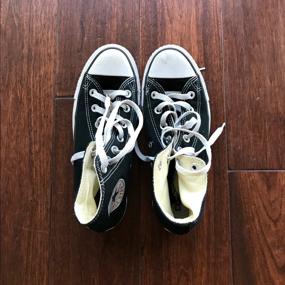 Classic Black Converse high tops!